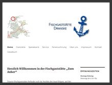 Tablet Screenshot of fischgaststaette-dranske.de